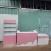 Combo quầy tủ trắng hồng giá rẻ